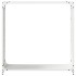 Leñero blanco 90x28x90 cm Acero laminado en