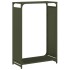 Leñero verde oliva 60x28x90 cm Acero laminado en