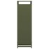 Leñero verde oliva 60x28x90 cm Acero laminado en