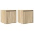 Mesillas de noche de pared 2 uds roble Sonoma 38x34x40