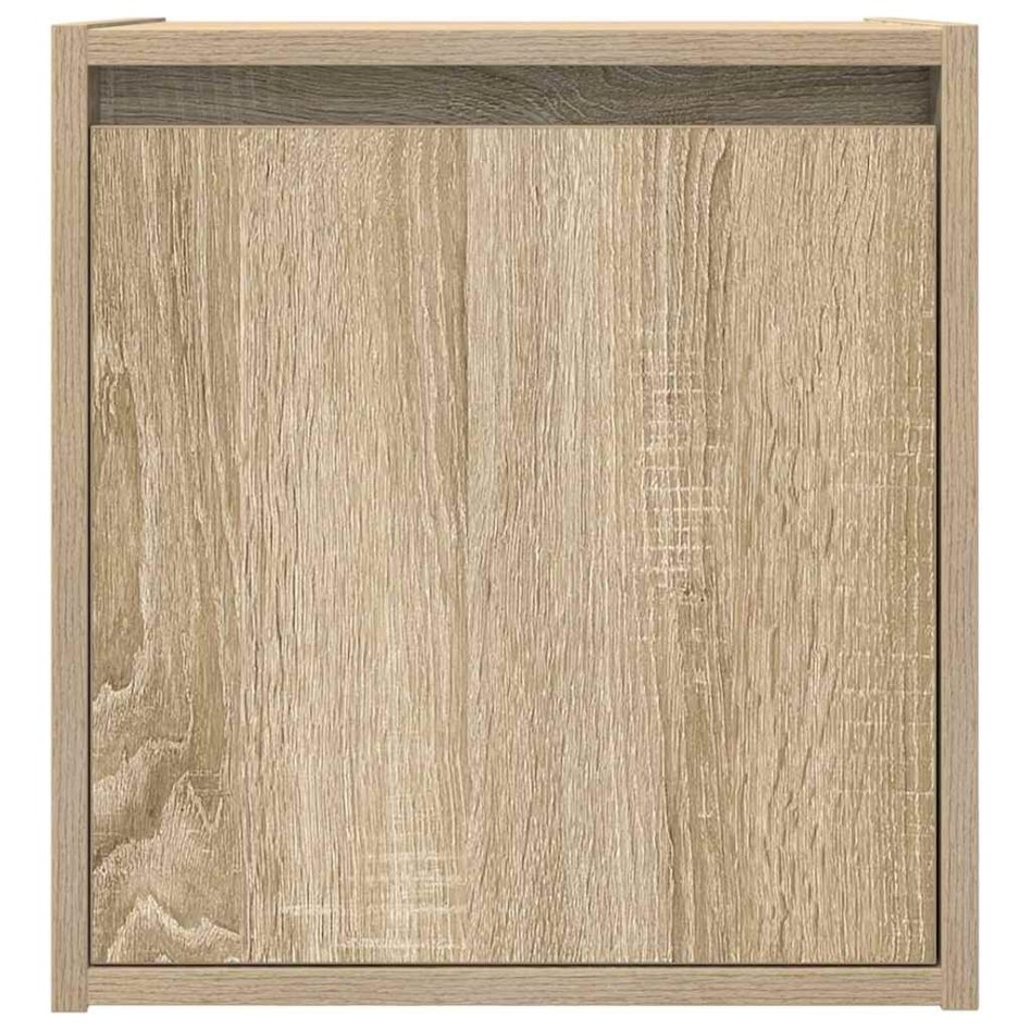 Mesillas de noche de pared 2 uds roble Sonoma 38x34x40
