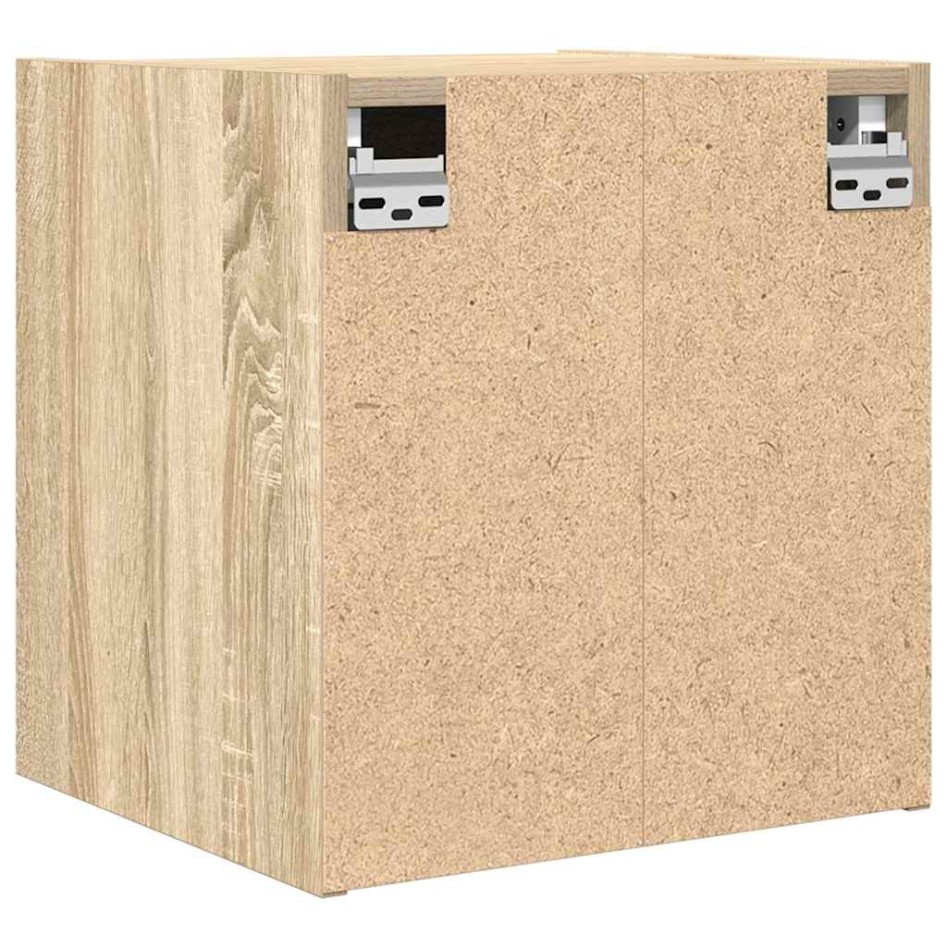 Mesillas de noche de pared 2 uds roble Sonoma 38x34x40