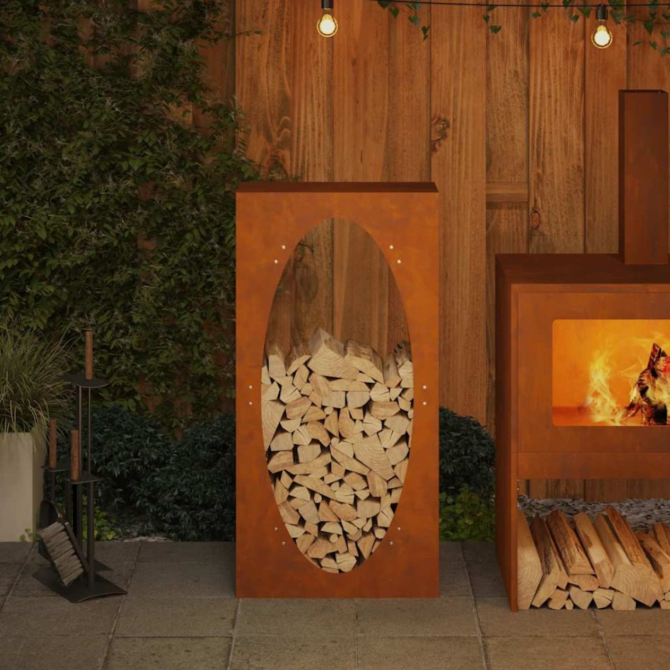 Leñero 50x23x100 cm acero