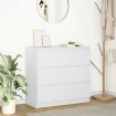 Aparador blanco 80x35x76 cm madera de ingeniería