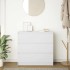Aparador blanco 80x35x76 cm madera de