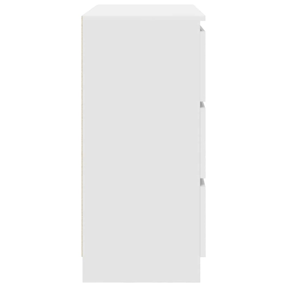 Aparador blanco 80x35x76 cm madera de