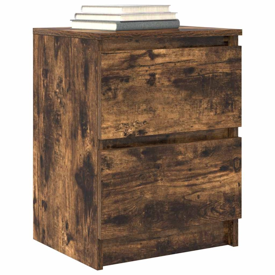 Mueble de TV de roble ahumado 40x35x54 cm Madera de