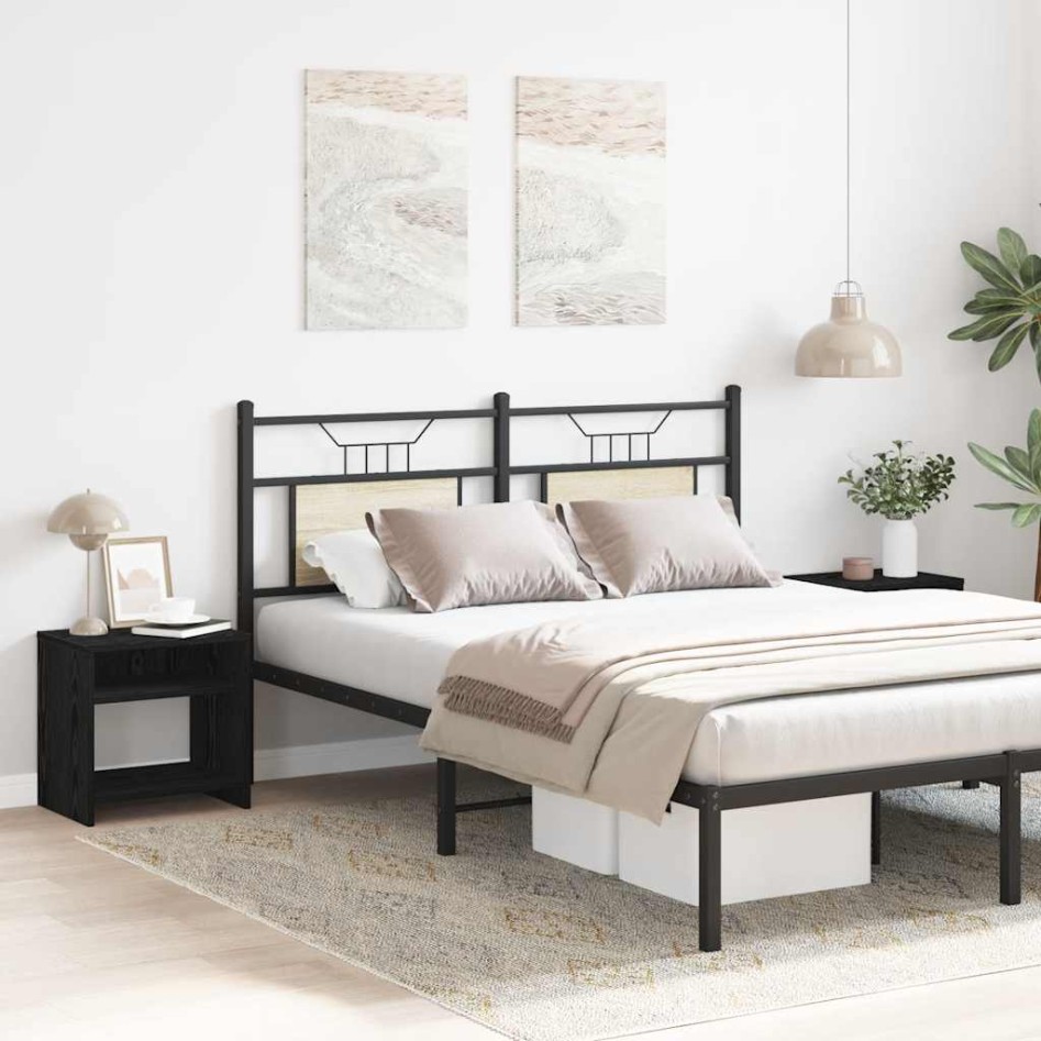 Mesillas de noche 2 uds roble negro 40x30x40