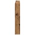Cabecero de cama con LED madera vieja 140x17x102
