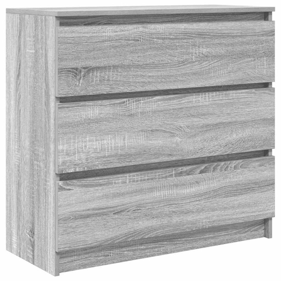 Aparador de madera de ingeniería Sonoma gris 80x35x76