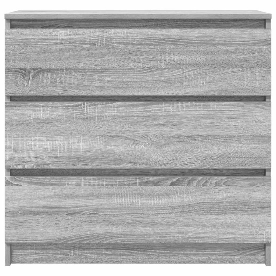 Aparador de madera de ingeniería Sonoma gris 80x35x76