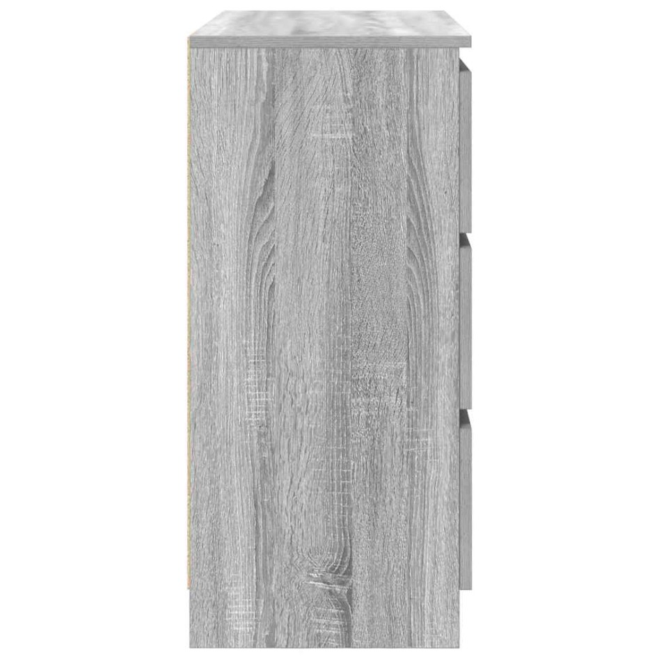 Aparador de madera de ingeniería Sonoma gris 80x35x76
