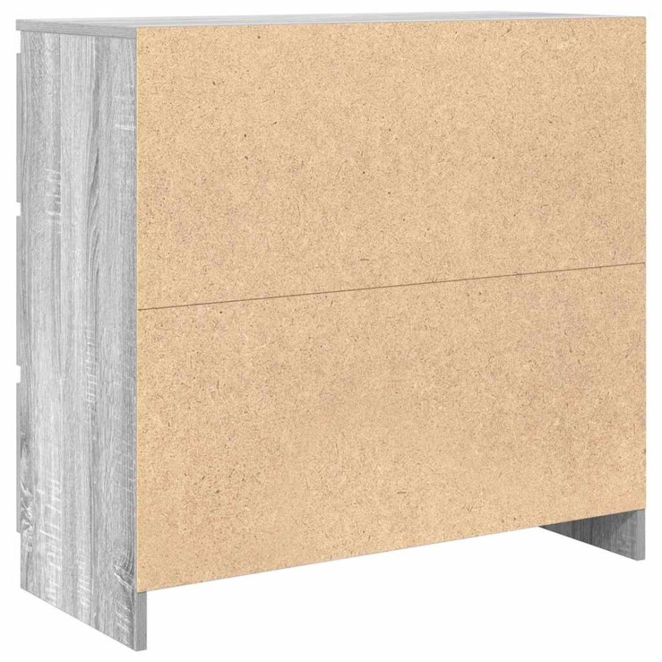 Aparador de madera de ingeniería Sonoma gris 80x35x76