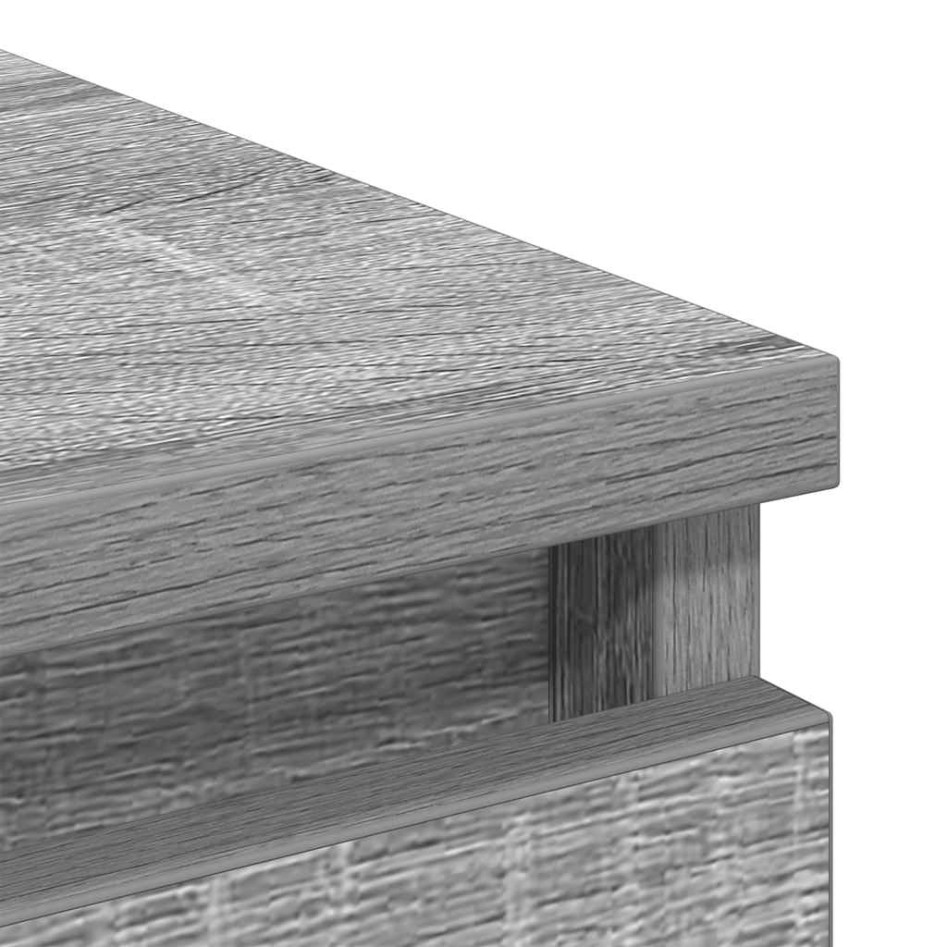 Aparador de madera de ingeniería Sonoma gris 80x35x76