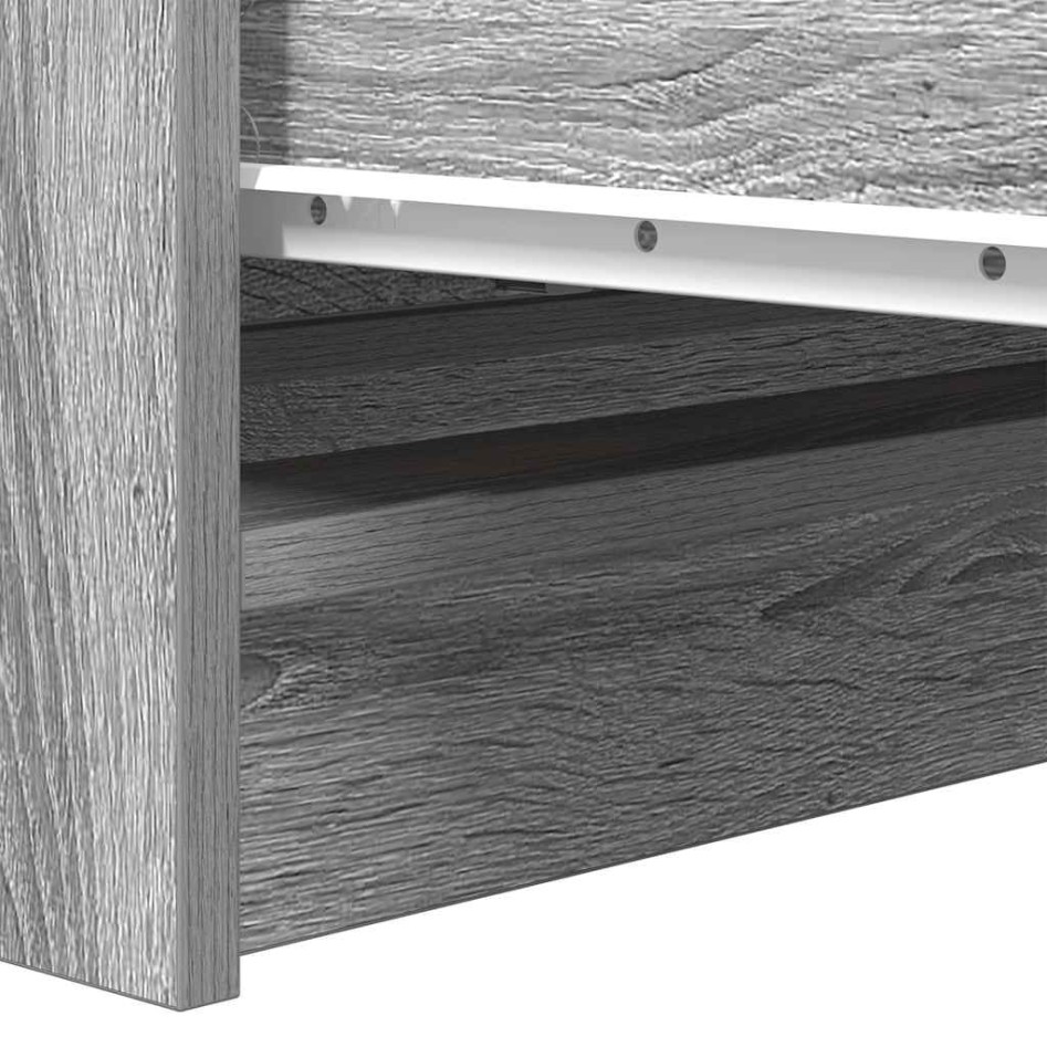 Aparador de madera de ingeniería Sonoma gris 80x35x76