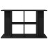 Soporte para acuario de madera de roble negro 100x40x60