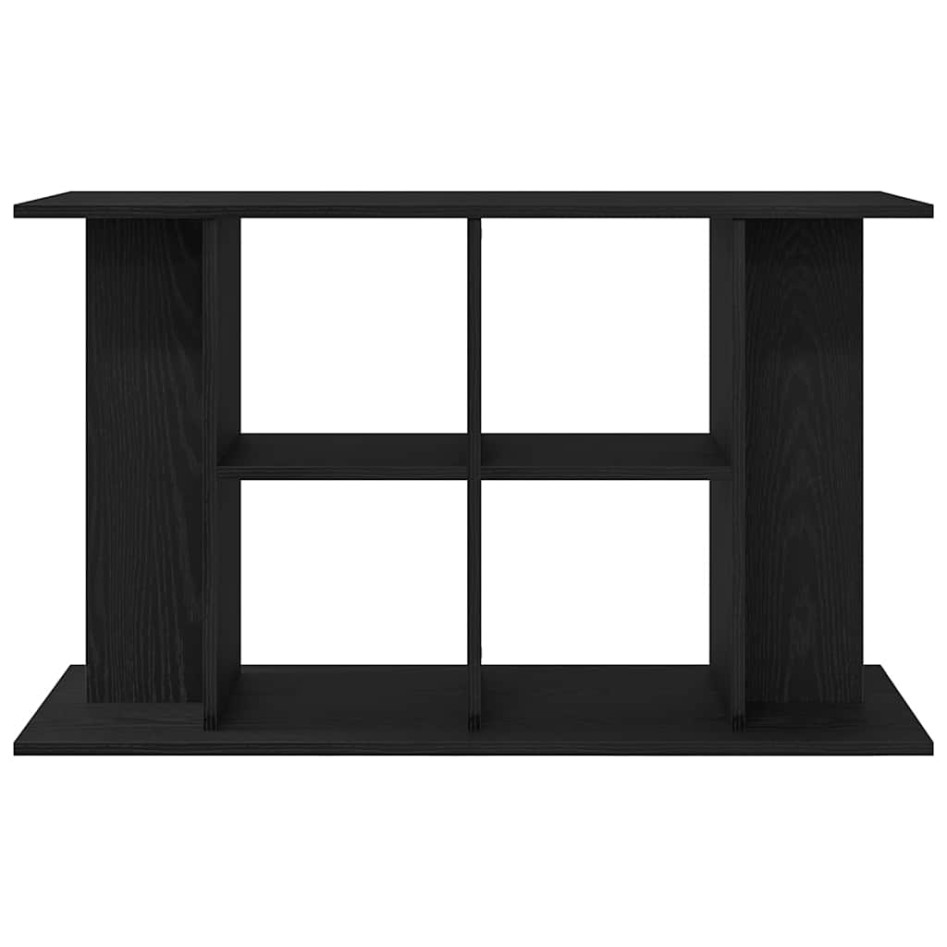 Soporte para acuario de madera de roble negro 100x40x60