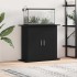 Soporte para acuario de madera de roble negro 81x36x73