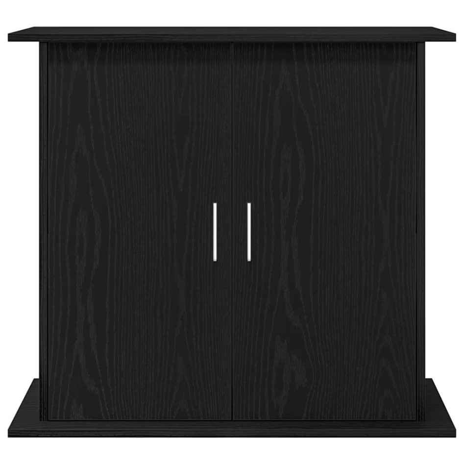 Soporte para acuario de madera de roble negro 81x36x73