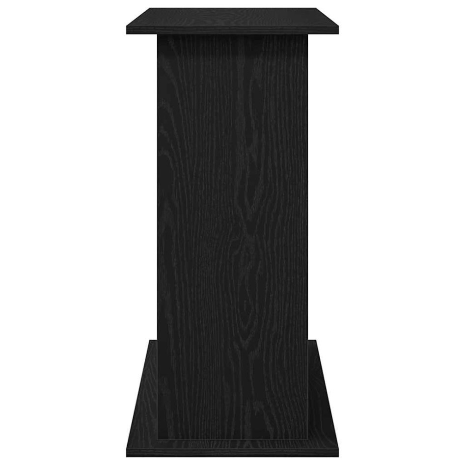 Soporte para acuario de madera de roble negro 81x36x73