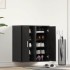 Zapateros 2 uds roble negro 32x35x70 cm madera de