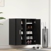 Zapateros 2 uds roble negro 32x35x70 cm madera de ingeniería