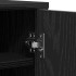 Zapateros 2 uds roble negro 32x35x70 cm madera de