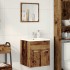 Juego de muebles de baño 2 piezas madera ingeniería