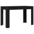 Mesa de comedor de madera ingeniería roble negro 120x60x76