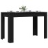 Mesa de comedor de madera ingeniería roble negro 120x60x76