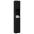 Mueble de baño de madera de roble negro 32x25,5x190