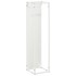 Leñero blanco 25x25x100 cm Acero laminado en