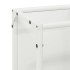 Leñero blanco 25x25x100 cm Acero laminado en