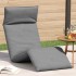 Tumbona plegable gris 175x54x8,5 cm tejido