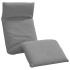 Tumbona plegable gris 175x54x8,5 cm tejido