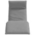 Tumbona plegable gris 175x54x8,5 cm tejido