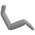 Tumbona plegable gris 175x54x8,5 cm tejido