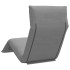 Tumbona plegable gris 175x54x8,5 cm tejido