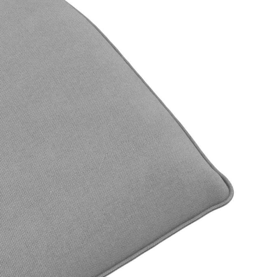 Tumbona plegable gris 175x54x8,5 cm tejido