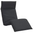 Tumbona plegable negra 175x54x8,5 cm tela