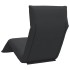 Tumbona plegable negra 175x54x8,5 cm tela