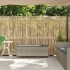 Banco jardín con cojín ratán sintético gris claro