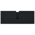 Mueble de baño con lavabo y cajones roble negro 90x34,5x60