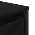 Mueble de baño con lavabo y cajones roble negro 90x34,5x60