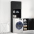 Mueble para lavadora de madera de roble negro 64x24x190