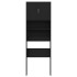 Mueble para lavadora de madera de roble negro 64x24x190