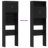 Mueble para lavadora de madera de roble negro 64x24x190