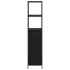 Mueble de baño con estantes roble negro 36x35x165