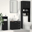 Mueble para lavabo de roble negro 63x30x54 cm