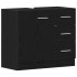 Mueble para lavabo de roble negro 63x30x54